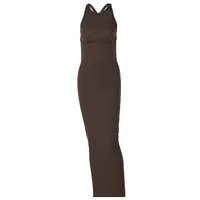 Women's Sheath Dress Sexy Halter Neck Backless Sleeveless Solid Color Maxi Long Dress Casual Holiday Daily main image 6