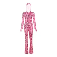 Holiday Selfie Women's Casual Elegant Streetwear Leopard Spandex Polyester Pants Sets Shorts Sets sku image 10