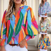 Women's Blouse Long Sleeve Blouses Casual Simple Style Streetwear Printing main image 1