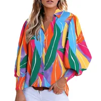 Women's Blouse Long Sleeve Blouses Casual Simple Style Streetwear Printing main image 2