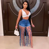 Women's Holiday Daily Selfie Casual Simple Style Streetwear Solid Color Shorts Jeans main image 1