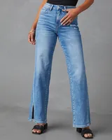Women's Holiday Selfie Casual Simple Style Streetwear Solid Color Full Length Jeans sku image 4