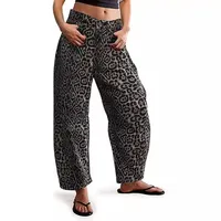 Women's Holiday Party Selfie Streetwear Leopard Full Length Jeans main image 3