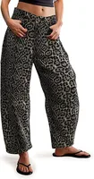 Women's Holiday Party Selfie Streetwear Leopard Full Length Jeans sku image 8