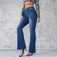 Women's Holiday Selfie Casual Simple Style Streetwear Solid Color Full Length Jeans main image 1