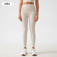 Streetwear Sports Solid Color Nylon Cotton Blend Collarless Active Bottoms Leggings sku image 1