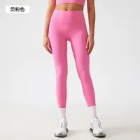Streetwear Sports Solid Color Nylon Cotton Blend Collarless Active Bottoms Leggings sku image 7