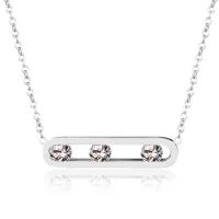 201 Stainless Steel 18K Gold Plated Simple Style Geometric Zircon main image 3