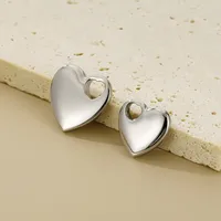 1 Piece Titanium Steel 18K Gold Plated Heart Shape Polished Pendant main image 5