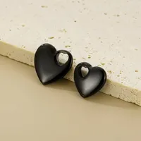 1 Piece Titanium Steel 18K Gold Plated Heart Shape Polished Pendant main image 2