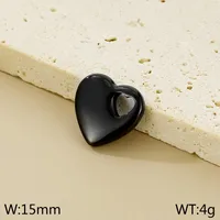 1 Piece Titanium Steel 18K Gold Plated Heart Shape Polished Pendant sku image 6