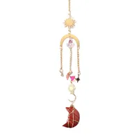 Simple Style Moon Crystal Pendant Artificial Decorations main image 2