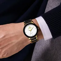 Business Simple Style Crown Double Side Snaps Quartz Men's Watches main image 3