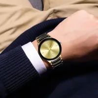 Business Simple Style Crown Double Side Snaps Quartz Men's Watches main image 4