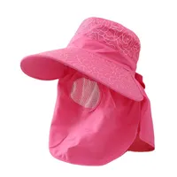 Women's Cartoon Style Sweet Simple Style Solid Color Flower Big Eaves Sun Hat main image 4