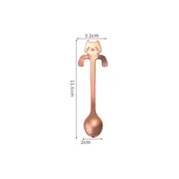 Cute Cartoon Stainless Steel Spoon 1 Piece sku image 1