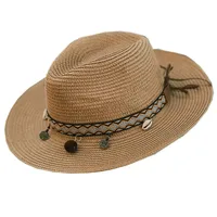 Women's Casual Ethnic Style Solid Color Big Eaves Straw Hat main image 2