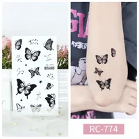 Butterfly Water Transfer Sticker Artificial Decorations sku image 23