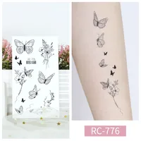 Butterfly Water Transfer Sticker Artificial Decorations sku image 6