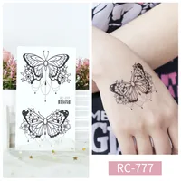 Butterfly Water Transfer Sticker Artificial Decorations sku image 24