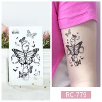 Butterfly Water Transfer Sticker Artificial Decorations sku image 26
