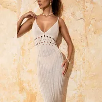 Women's Solid Color Beach Cover Ups main image 2