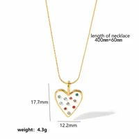 304 Stainless Steel Retro Polishing Plating Inlay Irregular Square Heart Shape Turquoise sku image 2