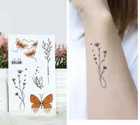 Butterfly Water Transfer Sticker Artificial Decorations main image 3