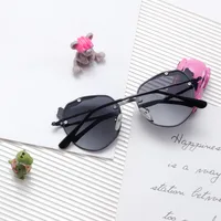 Cute Simple Style Panda Tac Oval Frame Full Frame Kids Sunglasses main image 4