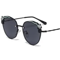 Cute Simple Style Panda Tac Oval Frame Full Frame Kids Sunglasses main image 5