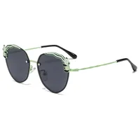 Cute Simple Style Panda Tac Oval Frame Full Frame Kids Sunglasses sku image 5