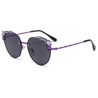Cute Simple Style Panda Tac Oval Frame Full Frame Kids Sunglasses sku image 4