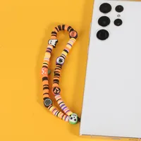 Cute Simple Style Pumpkin Butterfly Soft Clay Beaded Mobile Phone Chain main image 3