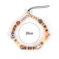 Cute Simple Style Pumpkin Butterfly Soft Clay Beaded Mobile Phone Chain main image 5
