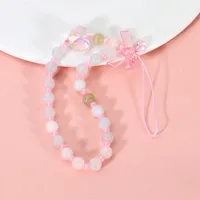 Cute Simple Style Pumpkin Butterfly Soft Clay Beaded Mobile Phone Chain sku image 11