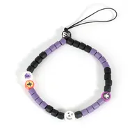 Cute Simple Style Pumpkin Butterfly Soft Clay Beaded Mobile Phone Chain sku image 4