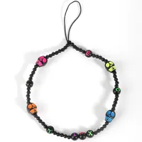 Cute Simple Style Pumpkin Butterfly Soft Clay Beaded Mobile Phone Chain sku image 3