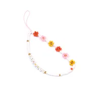Cute Simple Style Pumpkin Butterfly Soft Clay Beaded Mobile Phone Chain sku image 7