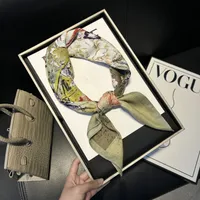 Women's Sweet Simple Style Color Block Polyester Printing Silk Scarf main image 2