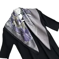 Women's Sweet Simple Style Color Block Polyester Printing Silk Scarf main image 4