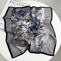 Women's Sweet Simple Style Color Block Polyester Printing Silk Scarf main image 5