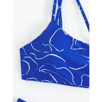 Women's Leaves Printing 2 Pieces Set Bikinis Swimwear main image 2