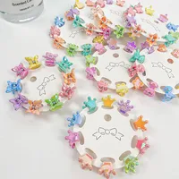 Women's Cartoon Style Flower Plastic Patchwork Hair Clip main image 5