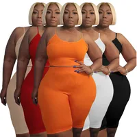 Daily Sports Women's Classic Style Solid Color Spandex Polyester Shorts Sets Shorts Sets main image 1
