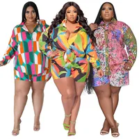 Daily Women's Elegant Streetwear Printing Spandex Polyester Shorts Sets Shorts Sets main image 1