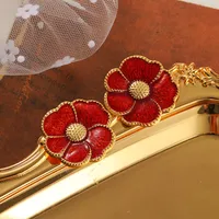 1 Pair Elegant Retro Geometric Alloy Tiger Eye Rhinestones Ear Studs sku image 13