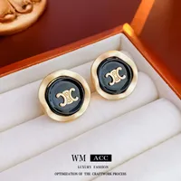 1 Pair Elegant Retro Geometric Alloy Tiger Eye Rhinestones Ear Studs sku image 28