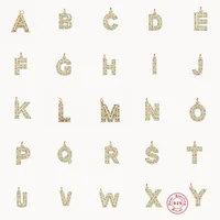 925 Sterling Silver Zircon Letter main image 1
