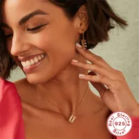 925 Sterling Silver Zircon Letter main image 2