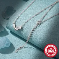 Sterling Silver Simple Style Geometric Plating Inlay Zircon Necklace main image 4